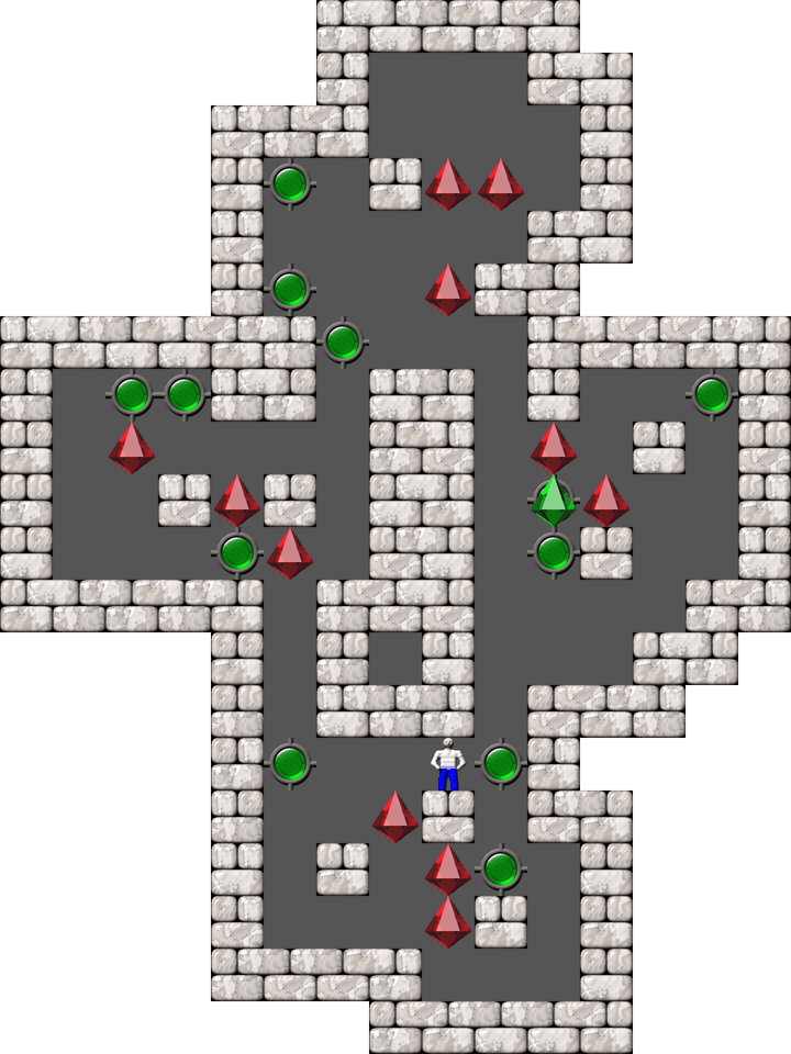 Sokoban 12 Blocks level 2